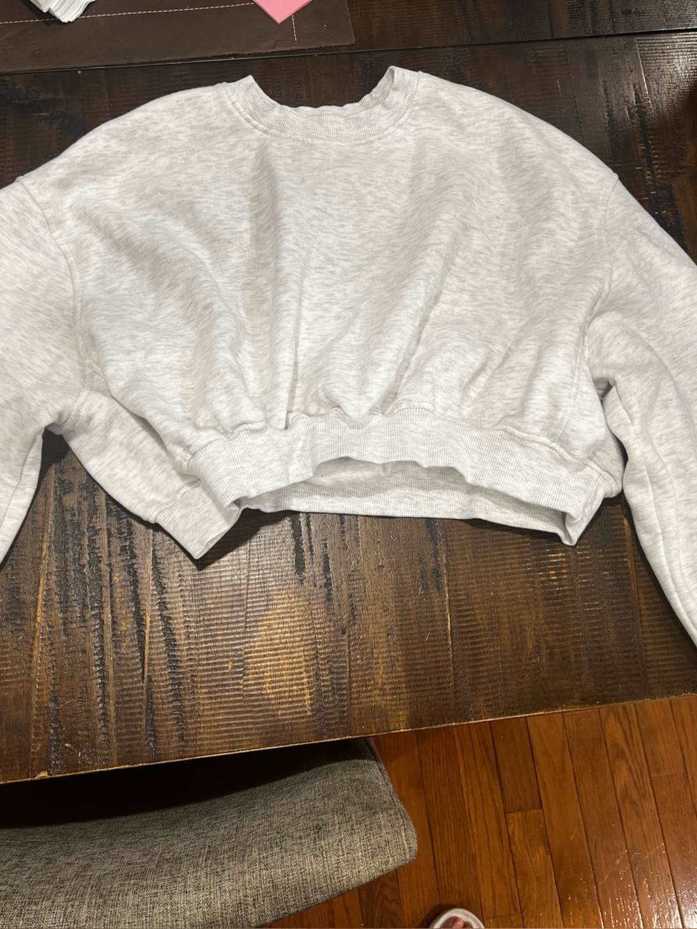 ZARA White Fleece-Lined Top